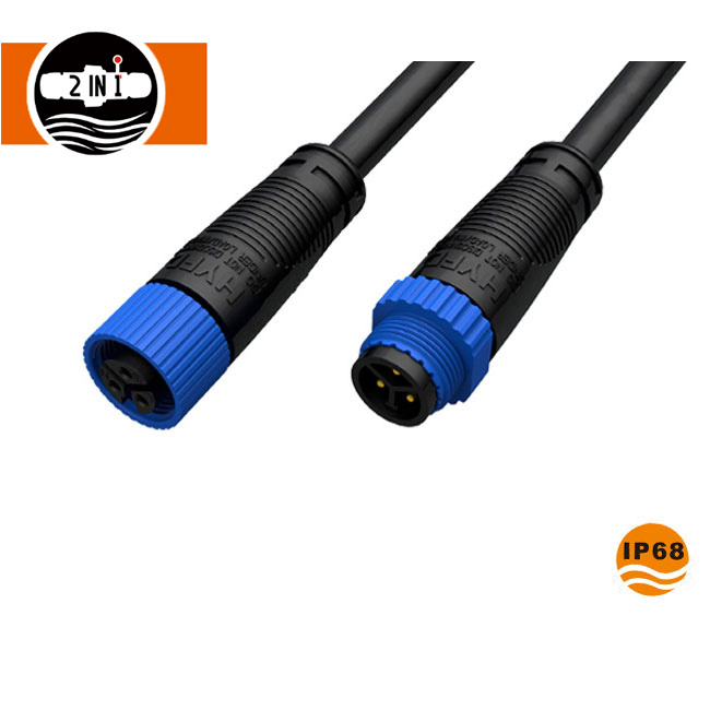 Conector hembra macho impermeable 10A de 2 pines para tira de LED