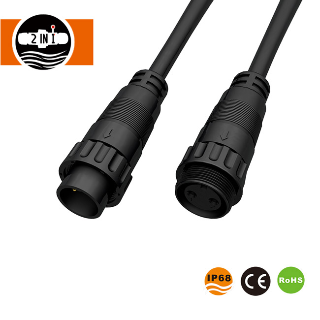 Conector macho hembra circular impermeable de 12A 500V