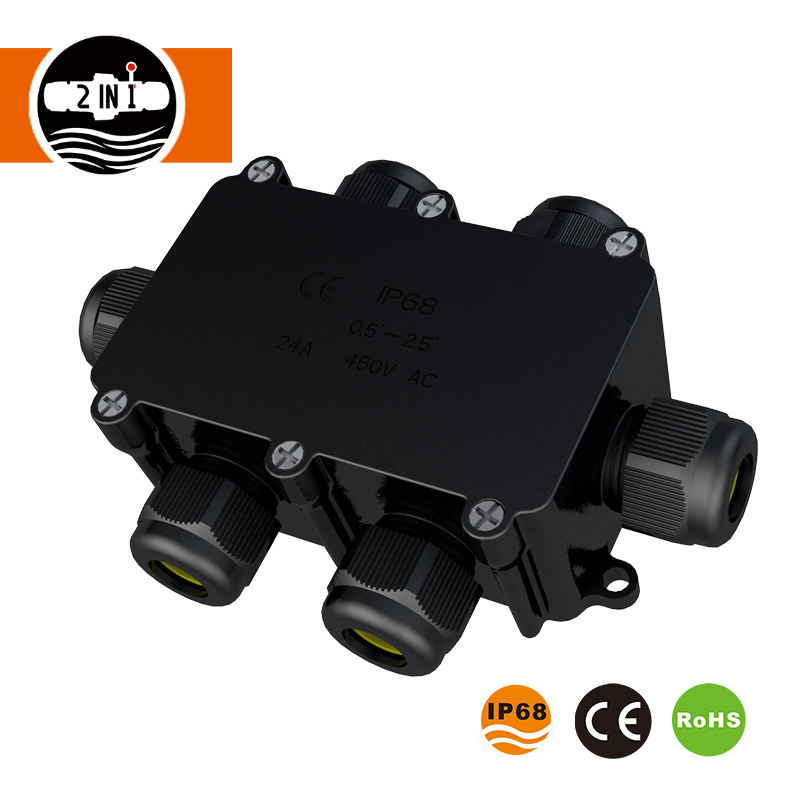 ¿Cómo se utilizan las cajas de conexiones eléctricas impermeables en sistemas de cableado industriales y exteriores?