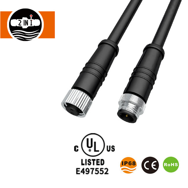 Conector de cable eléctrico impermeable M12