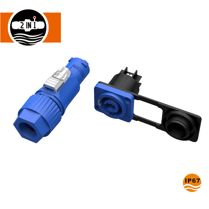 Conector de alimentación macho hembra impermeable M26 de 3 pines