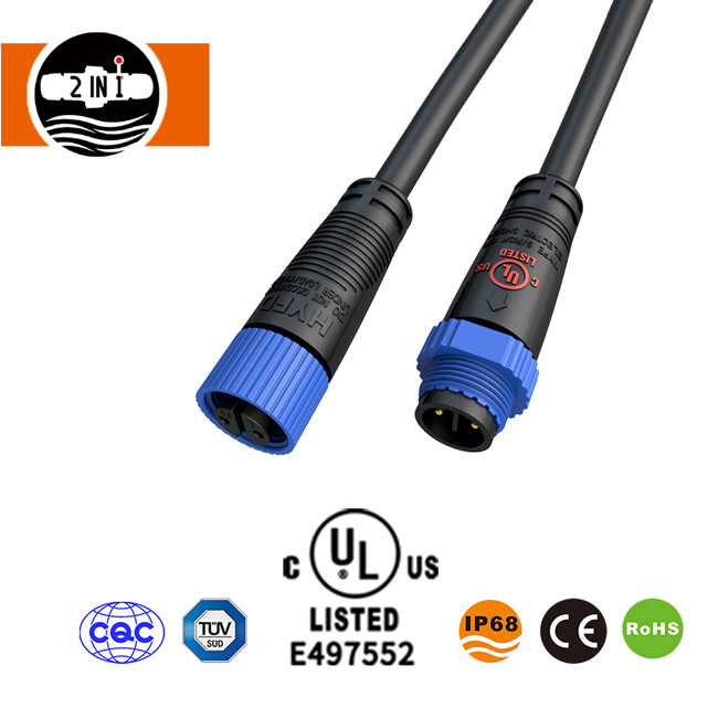 Conector hembra macho impermeable UL M15